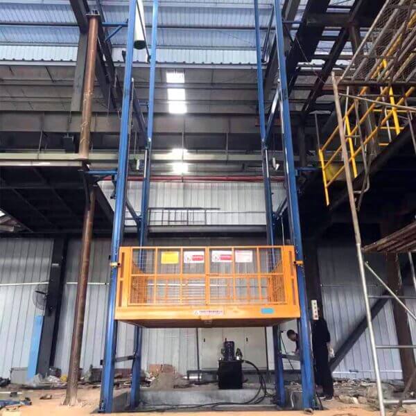 Custom Heavy-Duty Hydraulic Freight Elevator for Industrial Warehouses
