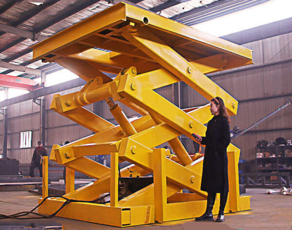 Custom Heavy Duty Double Scissor Lift Table for Industrial Loading and Unloading - Image 8
