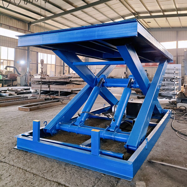 Custom Heavy Duty Double Scissor Lift Table for Industrial Loading and Unloading - Image 3